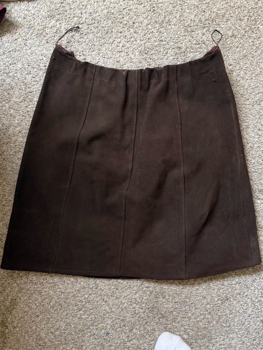 Vintage Makeoff 70’s Suade Brown Skirt